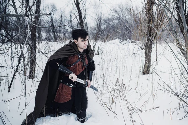 Winter Knight Sword — Stock Photo, Image