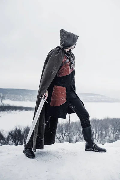 Winter Knight Sword — Stock Photo, Image