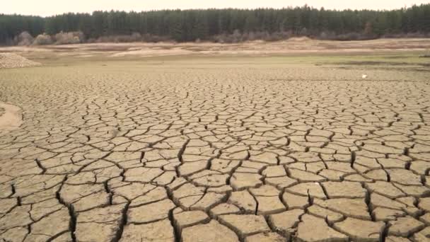 Il riscaldamento globale causa Studena diga ad asciugarsi lasciando Pernik senza acqua potabile, Bulgaria — Video Stock