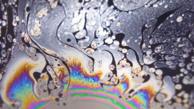 Soyut Renkli Kabarcıklar Arkaplanı. Psikedelik LSD konsepti