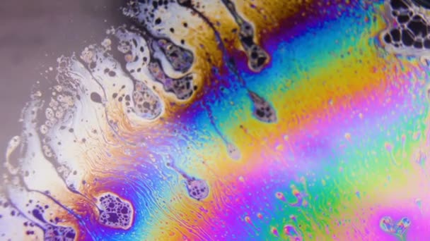 Fondo de textura colorida química abstracta — Vídeos de Stock