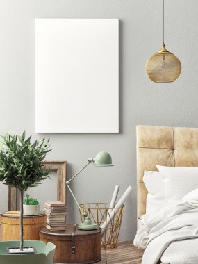 İç beddoor, poster, sahte kadar 3d halat kapatın