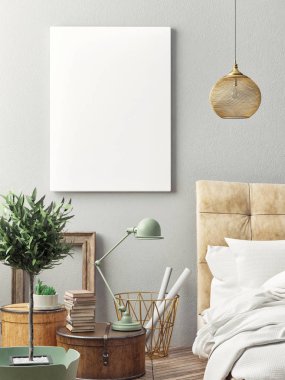 İç beddoor, poster, sahte kadar 3d halat kapatın