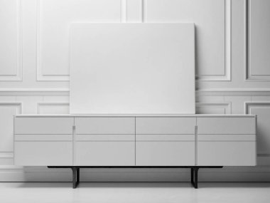 Beyaz masa posterinde kadar alay