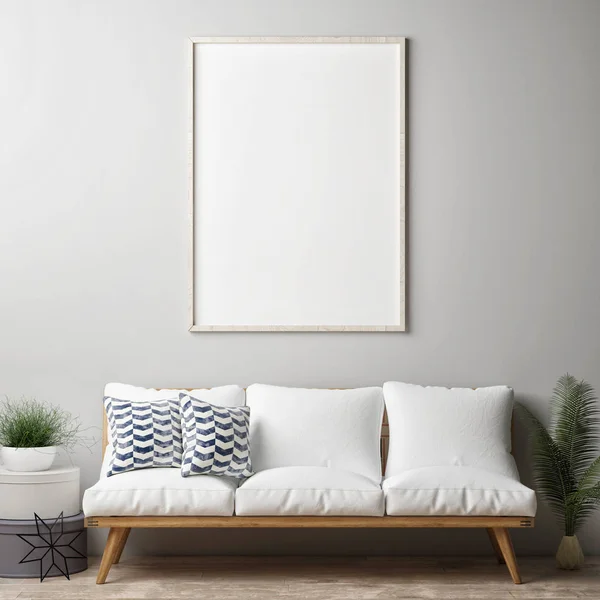 Poster, hipster oturma odası alay