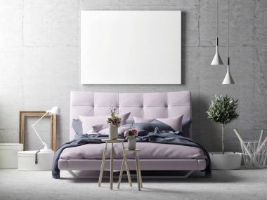 Poster hipster oturma odası arka plan üzerinde kapatın