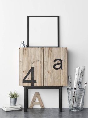 Yaratıcı Oda, göğüs çekmeceler posterinde yakından