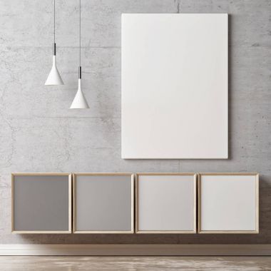 Beyaz poster, Gri Ölçek renk Çekmeceli