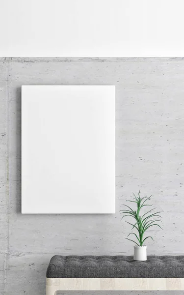 Mock up affisch, minimalism interiör bakgrund — Stockfoto