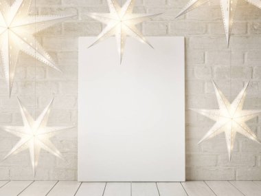 Poster yıldız kadar Noel dekorasyonu alay