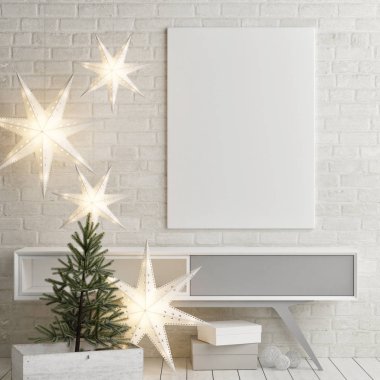 Tablo, Noel dekorasyonu posterinde kadar alay