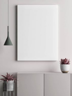 Alay poster, İskandinav iç tasarım, senin işin, 3d render, 3d çizim.