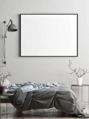 Çerçeve alay kadar İskandinav tarzı mükemmel oluşturma veya iş, 3d render, 3d illüstrasyon marka için