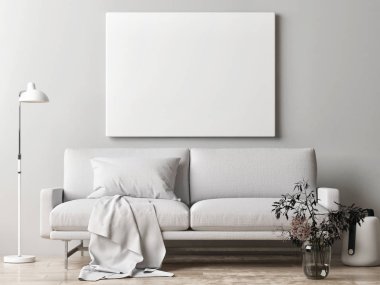 Posteri, İskandinav iç tasarımı, 3D tasarım, 3D illüstrasyon