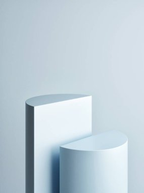 Ürün sunumu için podyum, kazanan podyum, 3D görüntü, 3D görüntü