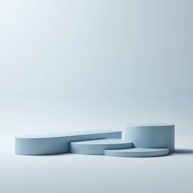 Ürün sunumu için podyum, kazanan podyum, 3D görüntü, 3D görüntü