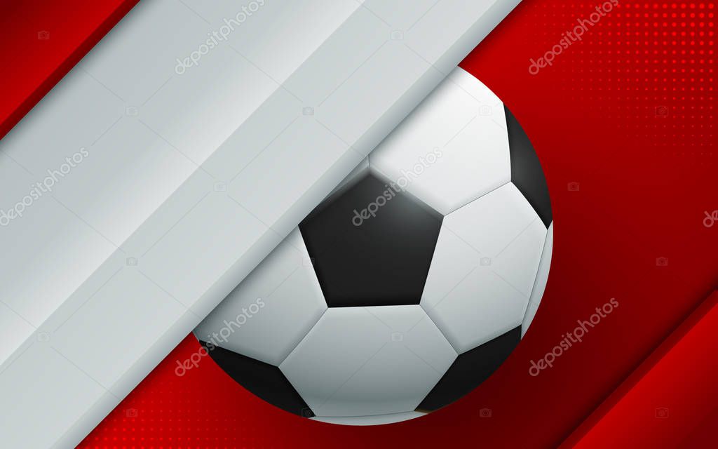 Illustration of Football Championship soccer sports background. Vector illustration