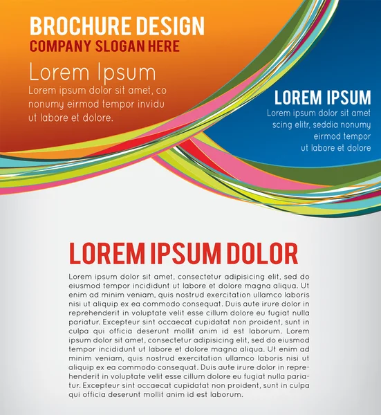Design of business brochure — Stock Vector