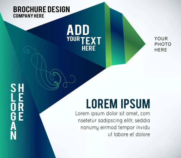 Design of futuristic brochure — Stock Vector