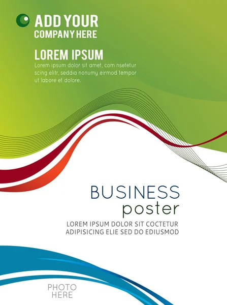Diseño de póster de negocios — Archivo Imágenes Vectoriales