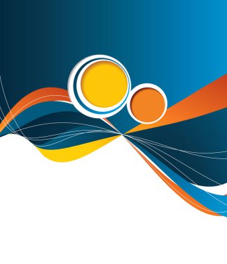 Dergi kapak, yayımlama ve yazdırma sunu. Soyut vect