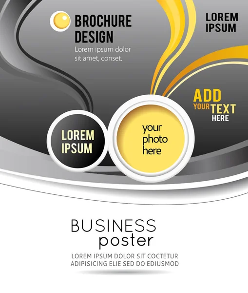 Diseño de póster empresarial — Archivo Imágenes Vectoriales