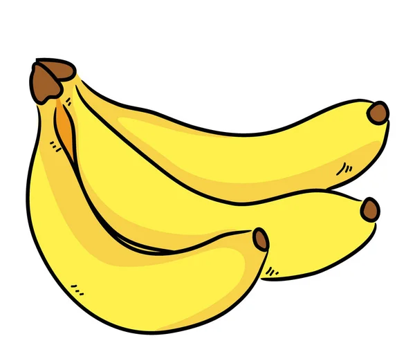 Bananas de desenhos animados retro — Vetor de Stock