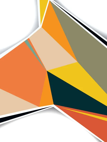 三角形で未来的なデザインの背景 — ストックベクタ