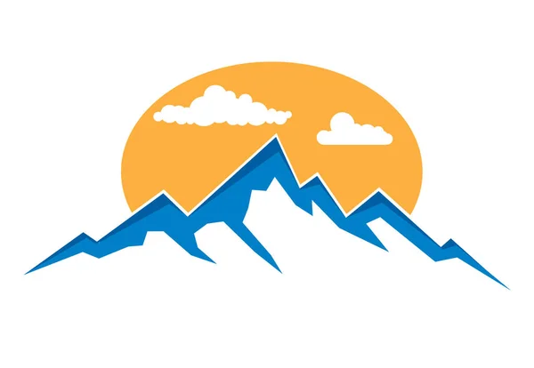 Icona di montagna isolata — Vettoriale Stock