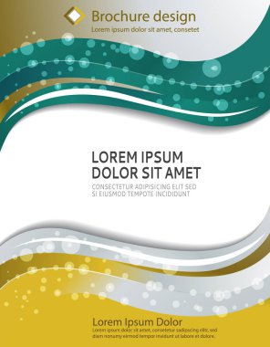 Broşür için tasarım şablonu 