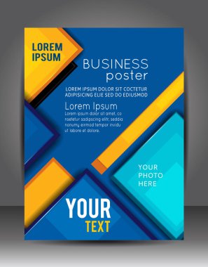 İş broşür veya el ilanı şablonu