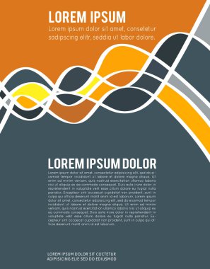 Geometrik konsept illüstrasyon - katman şablonu