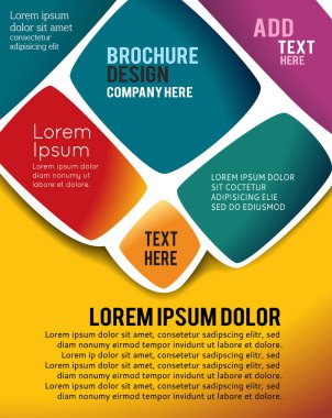 Dergi kapağı poster şablonu 