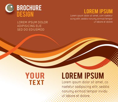 Sarı arka plan dalgalar ile