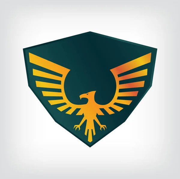 Símbolo águila, diseño del emblema — Archivo Imágenes Vectoriales
