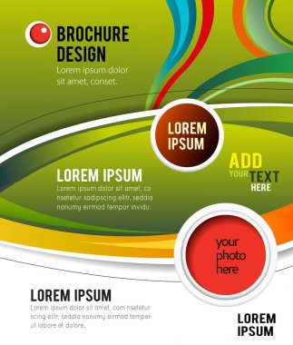 Şık sunum poster şablonu