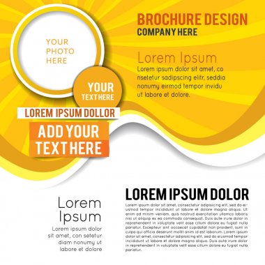 Şık sunum poster şablonu