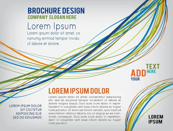 Desenho de modelo de brochura —  Vetores de Stock