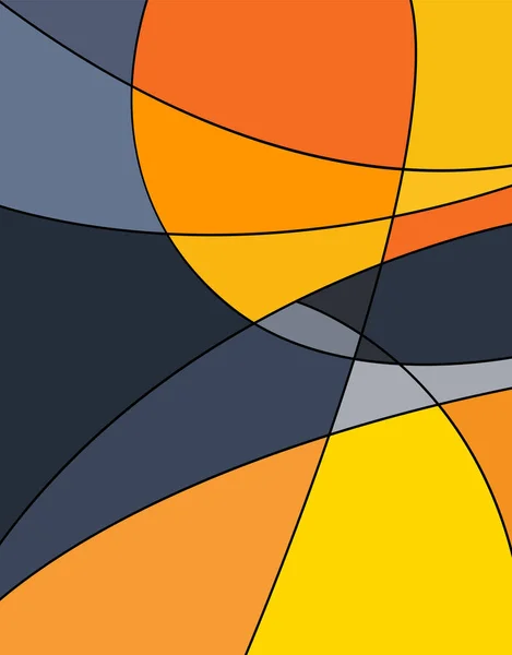 抽象的な未来的な幾何学的な概念図 — ストックベクタ