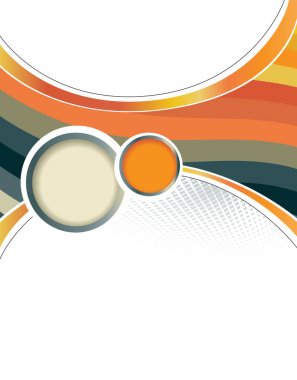 dergi veya broşür, vektör tasarımı düzgün dalga eğri çizgiler ve 