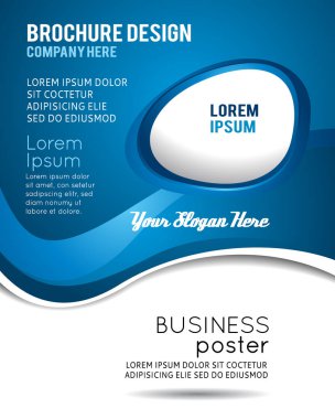 Arka plan dalga - broşür tasarım