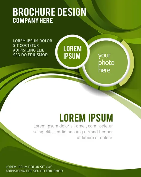 Professionelle Design-Layout-Vorlage oder Corporate Banner — Stockvektor