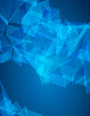 Mavi çokgen şekiller