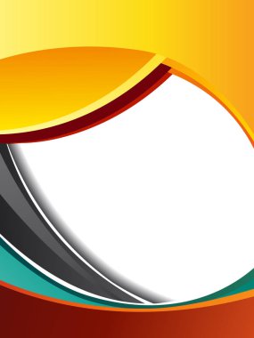 renkli dalgalar intesecting şablonu