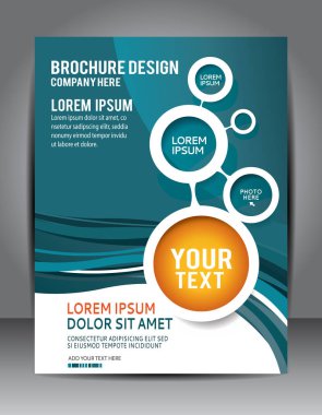 Modern broşür tasarım içerik arka plan