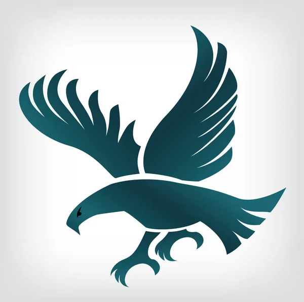 Attaque de l'emblème de l'aigle — Image vectorielle