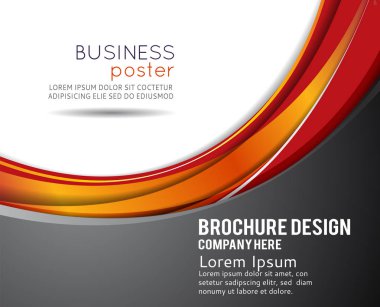 Arka plan konsept tasarım broşür veya el ilanı, soyut vektör için