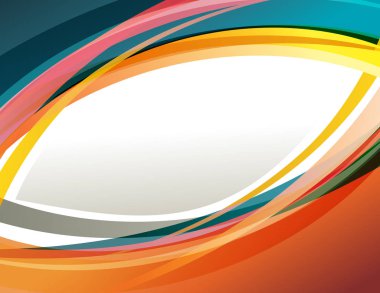 Arka plan konsept tasarım broşür veya el ilanı, soyut vektör için