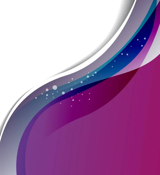 紫と青の波の概念 — ストックベクタ