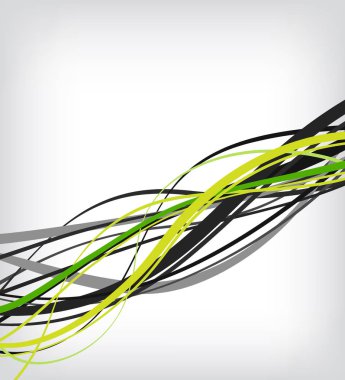 Arka plan tasarım broşür, poster ya da kapak için yeşil çizgili